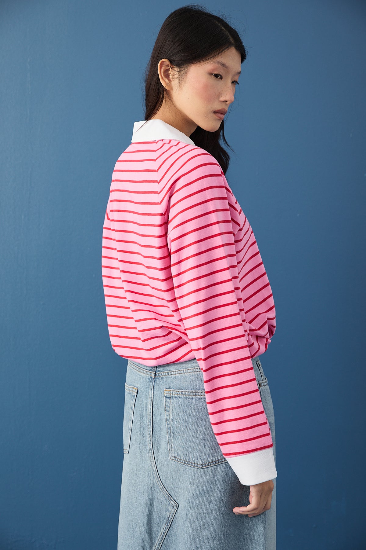 Polo Yaka Spor Sweatshirt