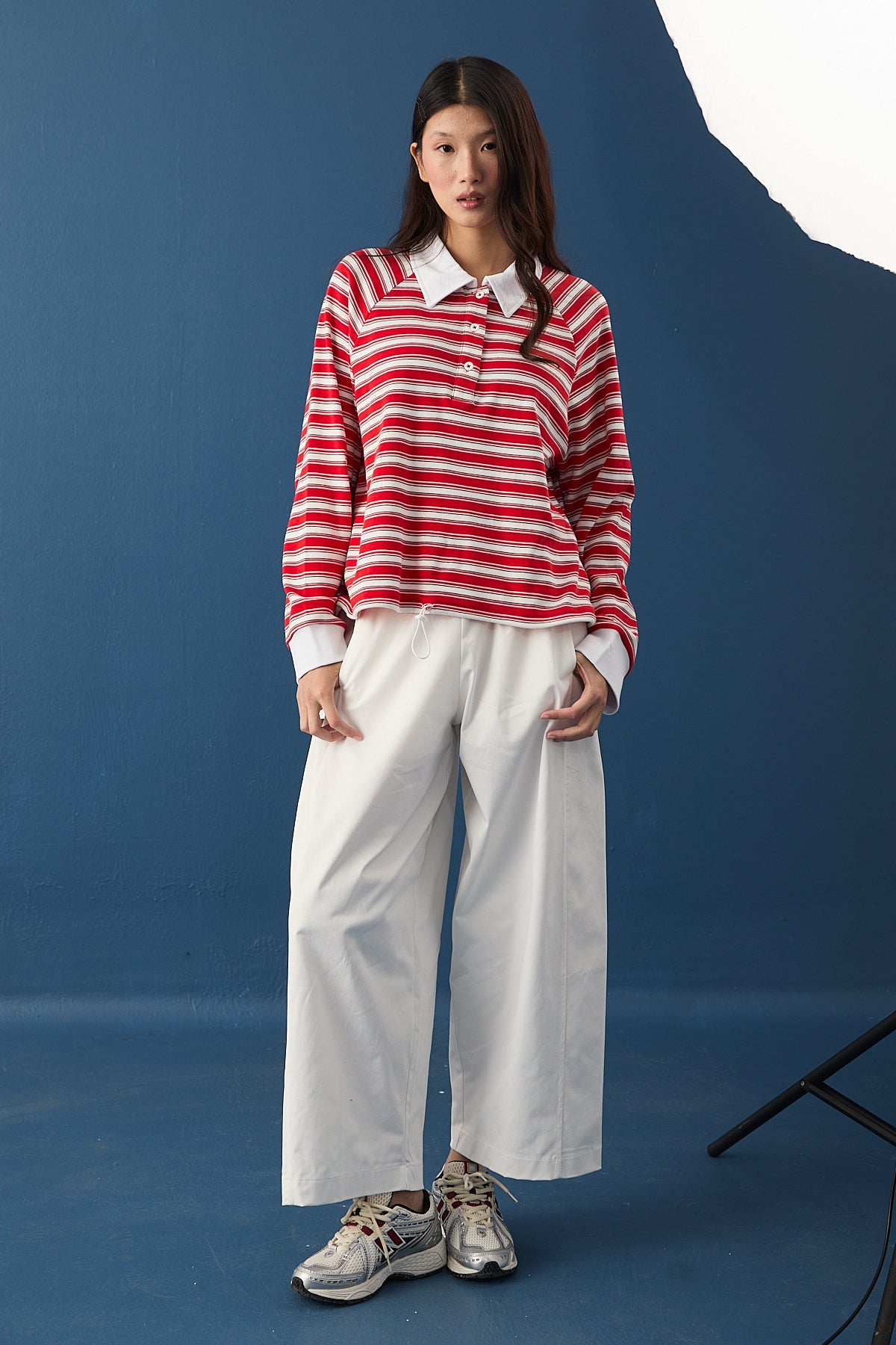 Polo Yaka Spor Sweatshirt