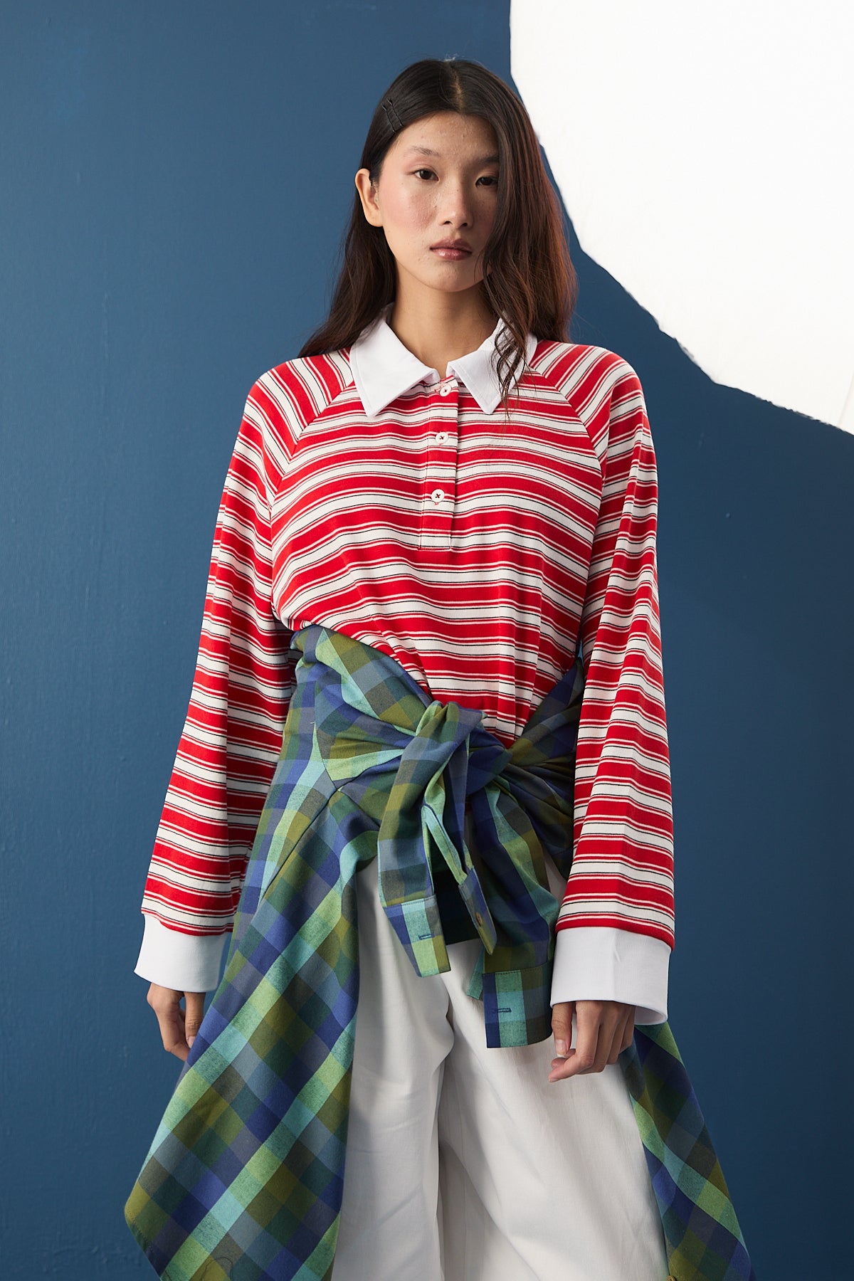 Polo Yaka Spor Sweatshirt