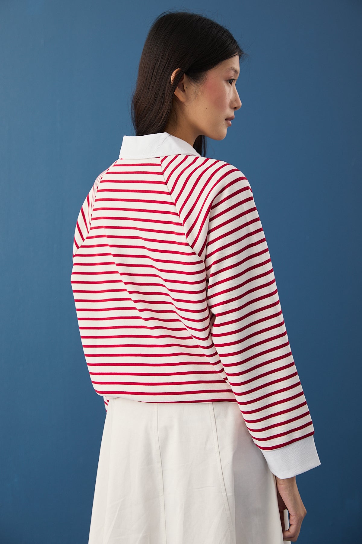 Polo Yaka Spor Sweatshirt