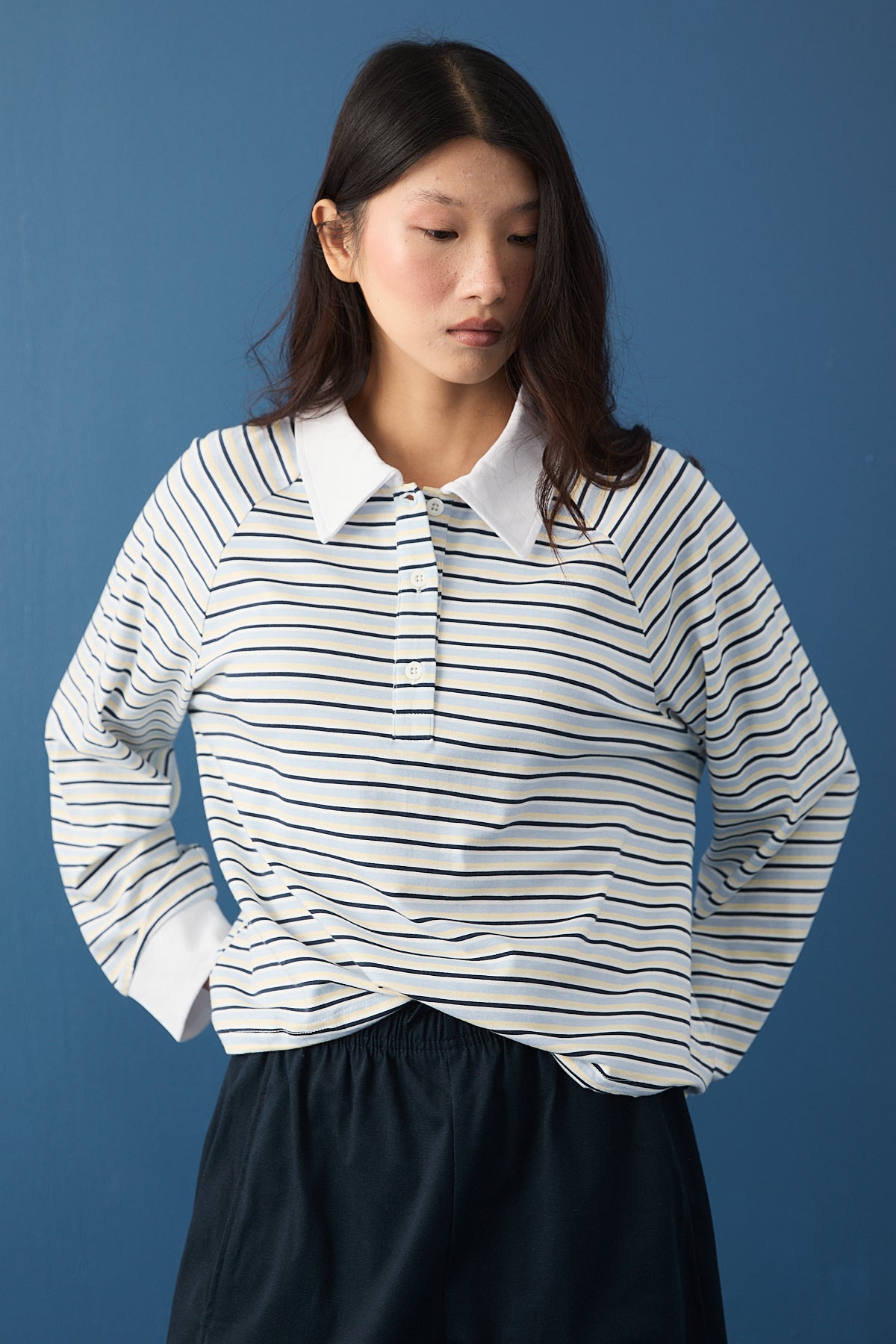 Polo Yaka Spor Sweatshirt