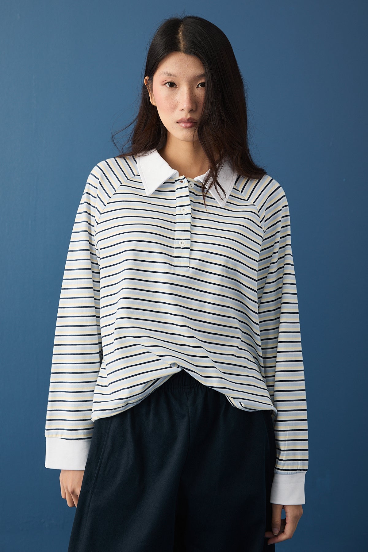 Polo Yaka Spor Sweatshirt