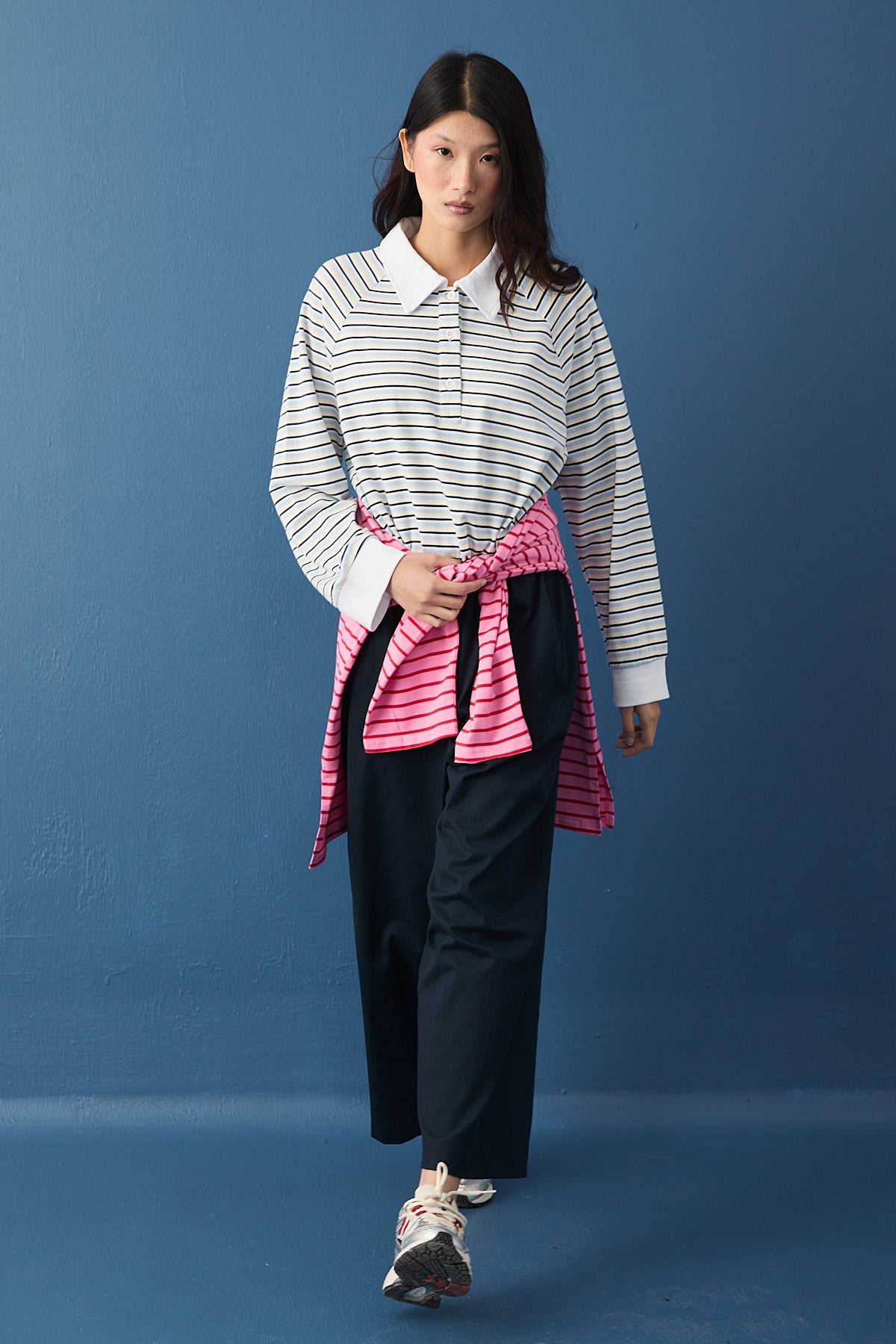 Polo Yaka Spor Sweatshirt