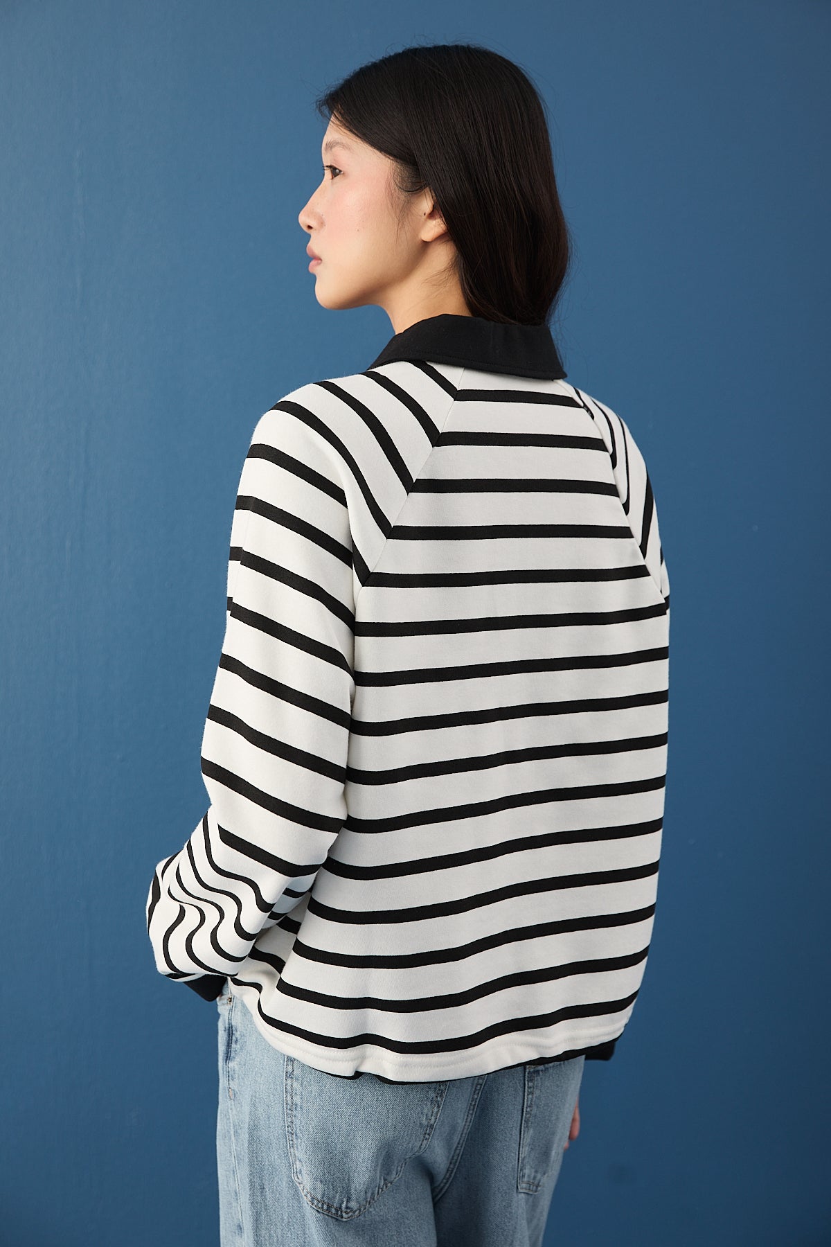 Polo Yaka Spor Sweatshirt