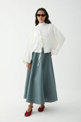 Bağcıklı Kısa Kimono