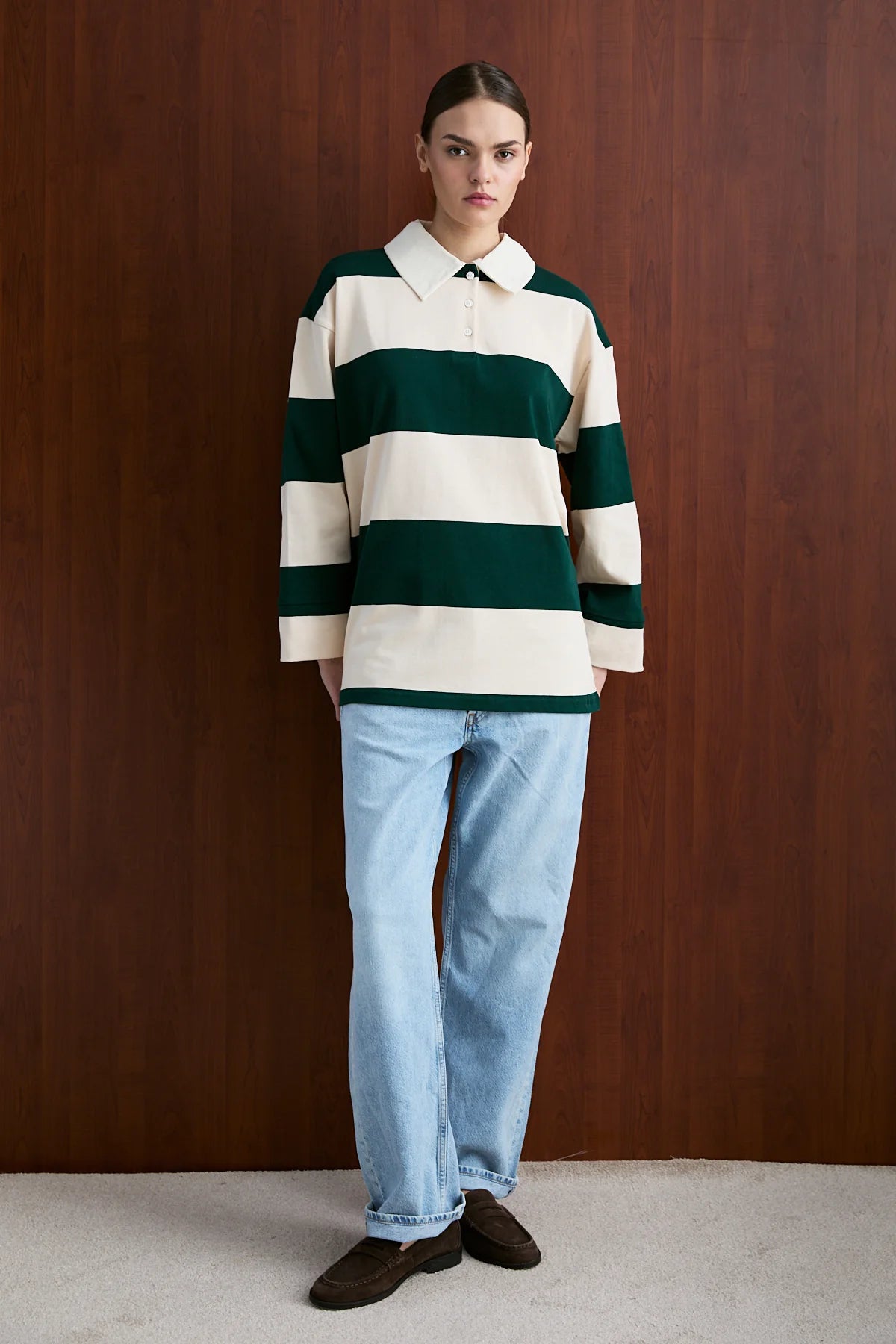 Polo Yaka Sweatshirt