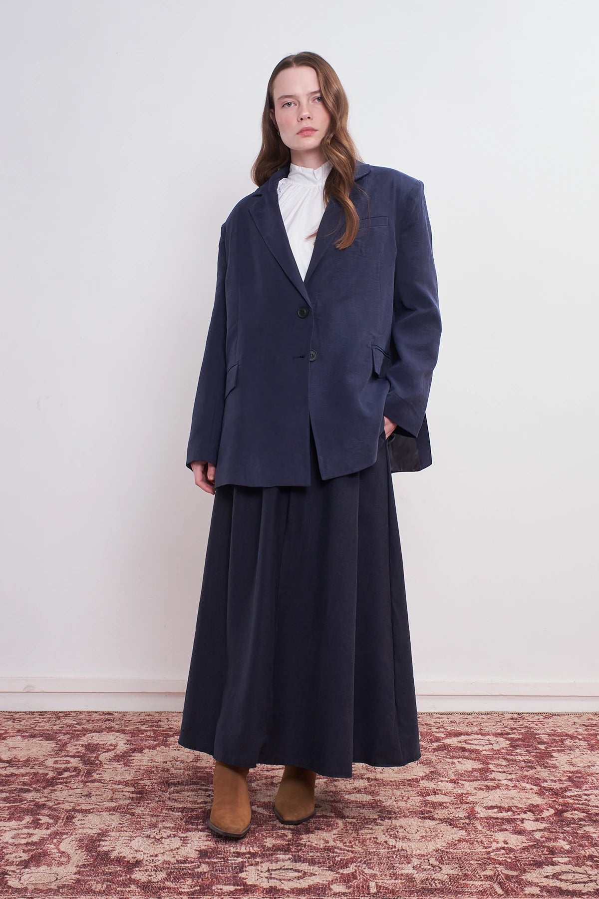 Oversize Natural Blazer Ceket