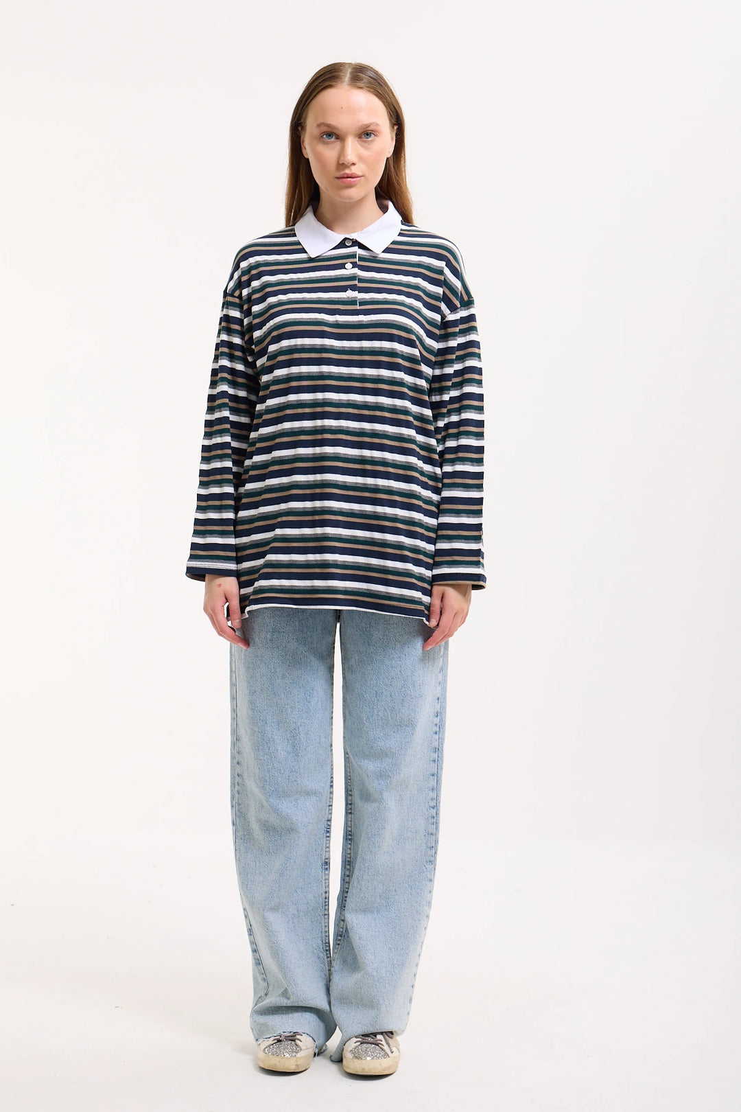 Polo Yaka Sweatshirt
