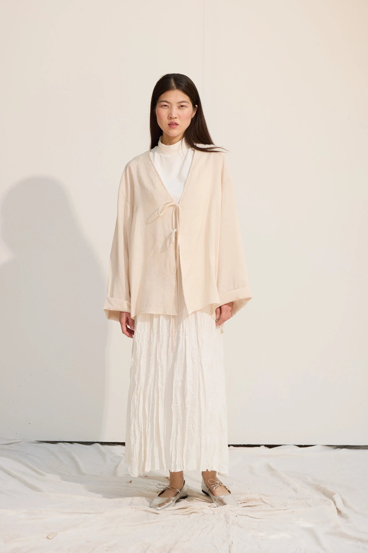 Bağcıklı Kimono Uzun