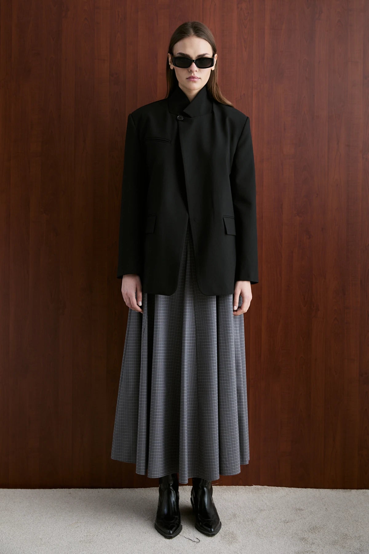 Asimetrik Blazer Ceket