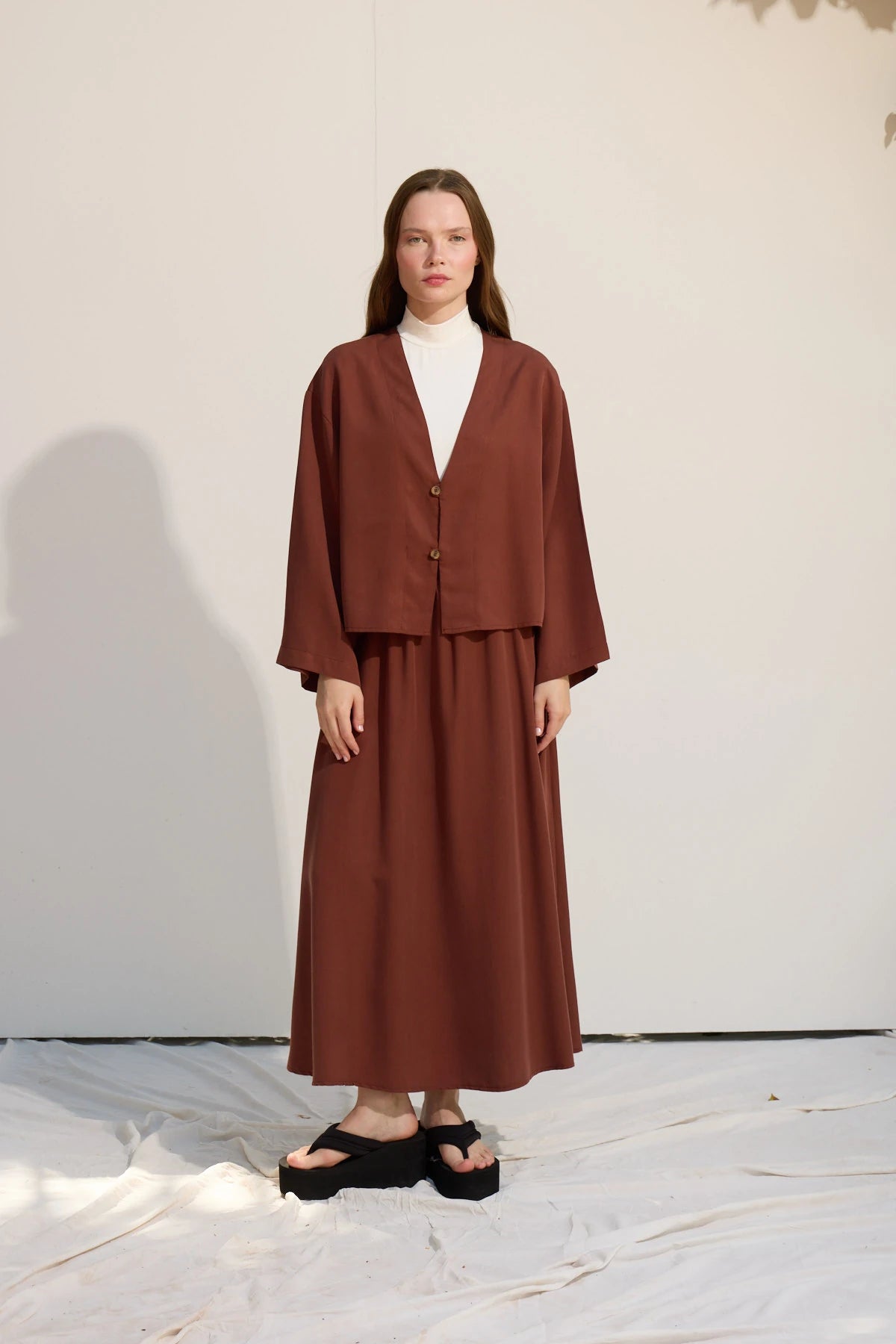 Düğmeli Kimono