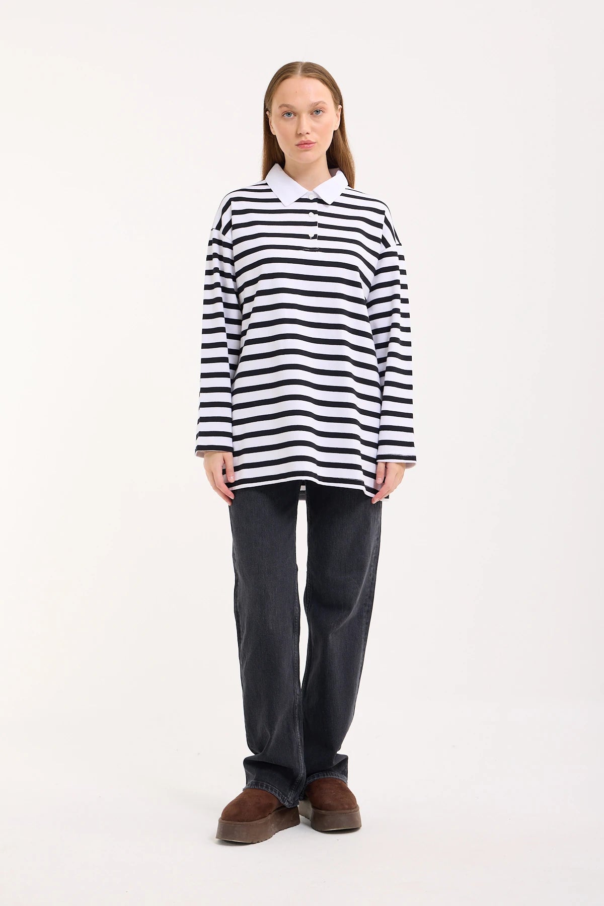 Polo Yaka Sweatshirt