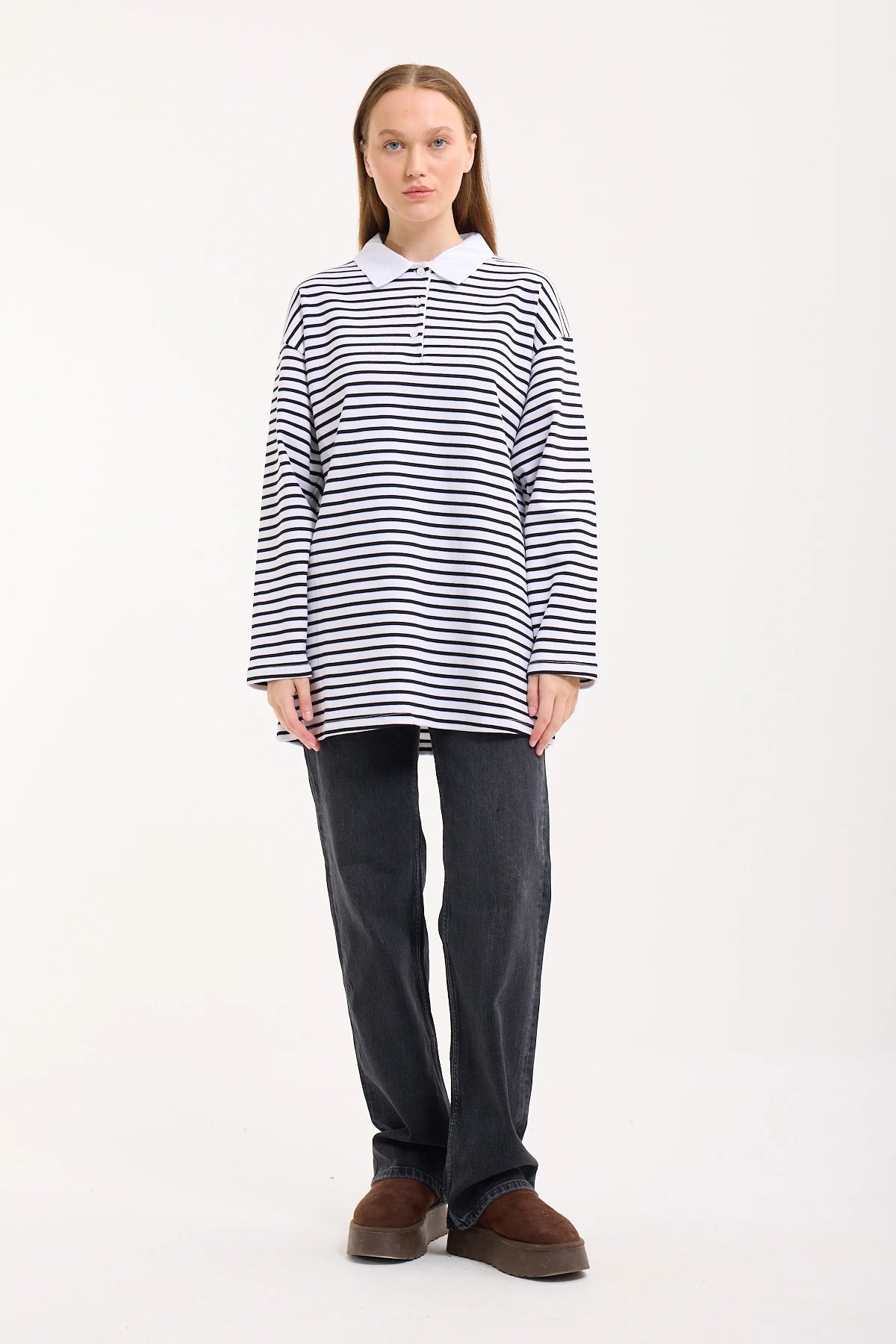 Polo Yaka Sweatshirt