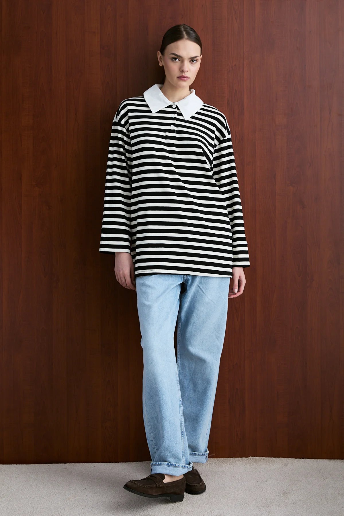 Polo Yaka Sweatshirt