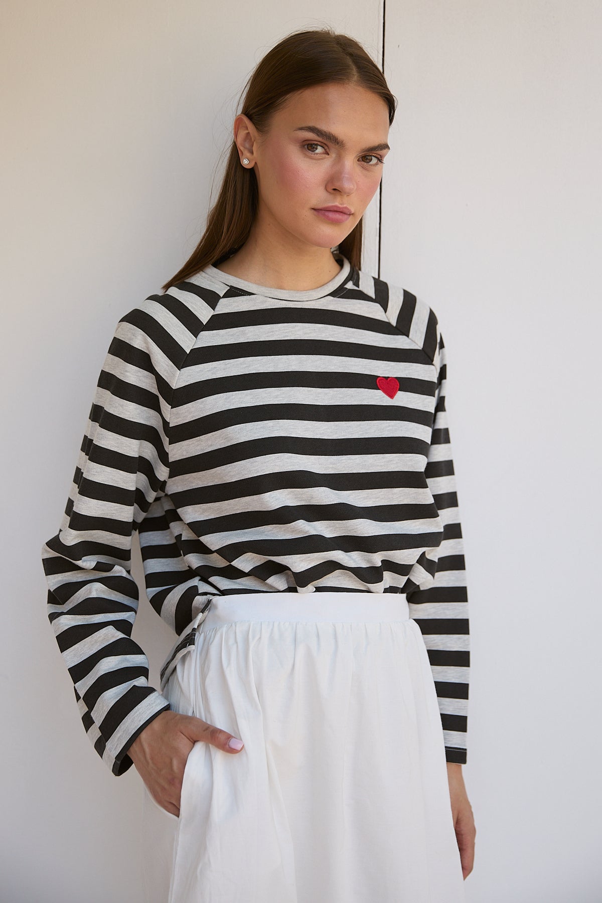 Şal Detaylı Sweatshirt