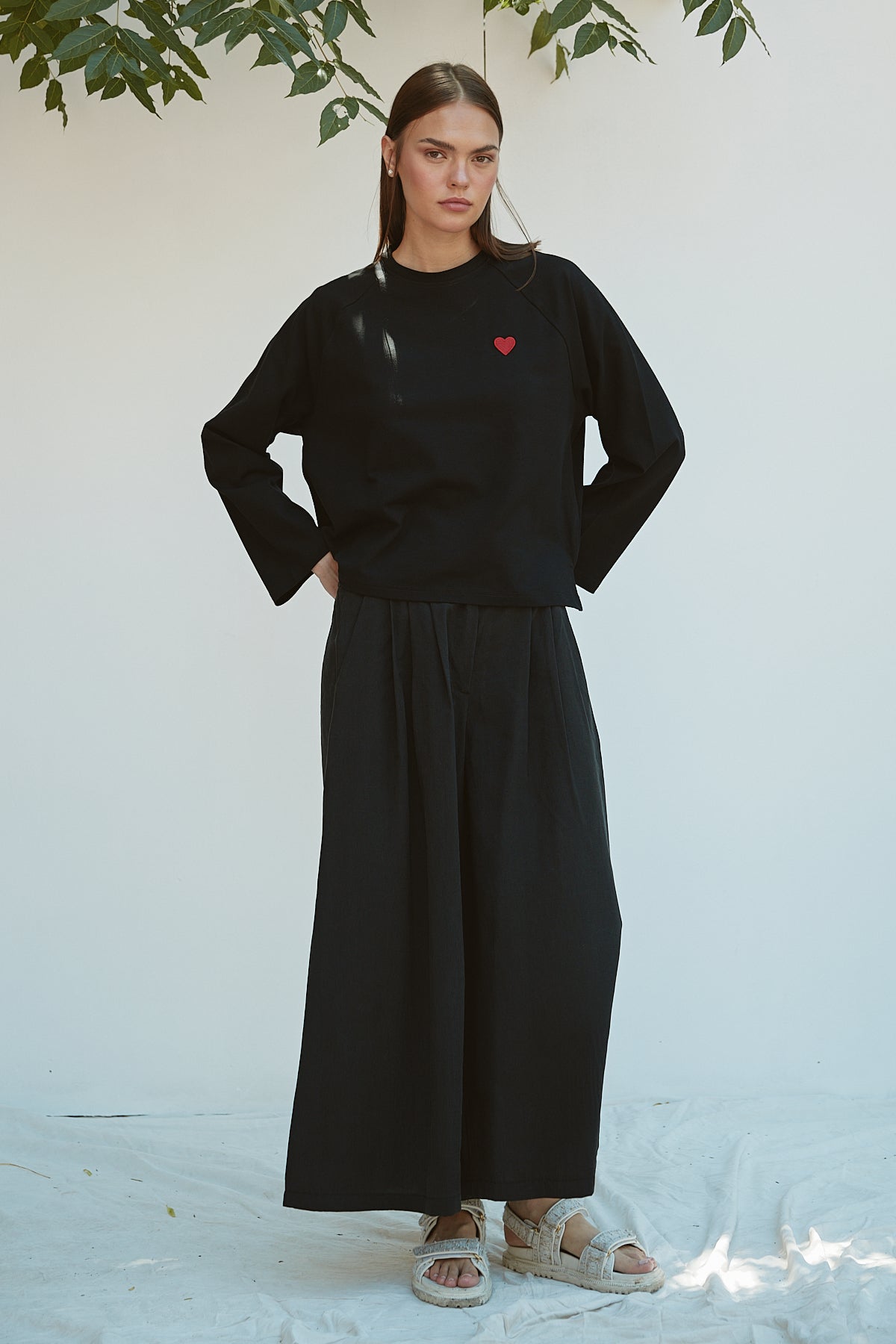 Şal Detaylı Sweatshirt