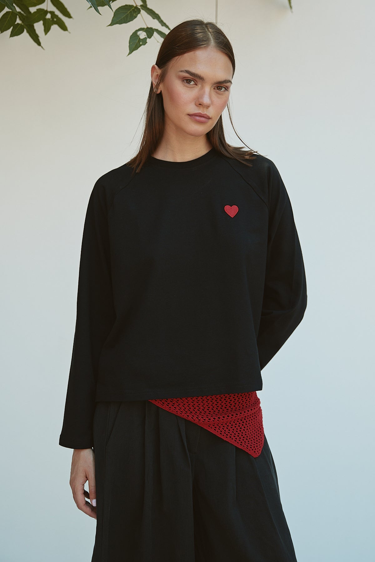 Şal Detaylı Sweatshirt