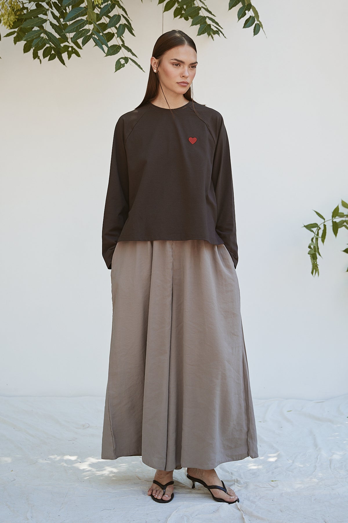 Şal Detaylı Sweatshirt