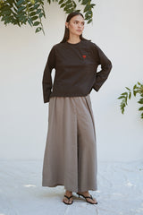 Şal Detaylı Sweatshirt