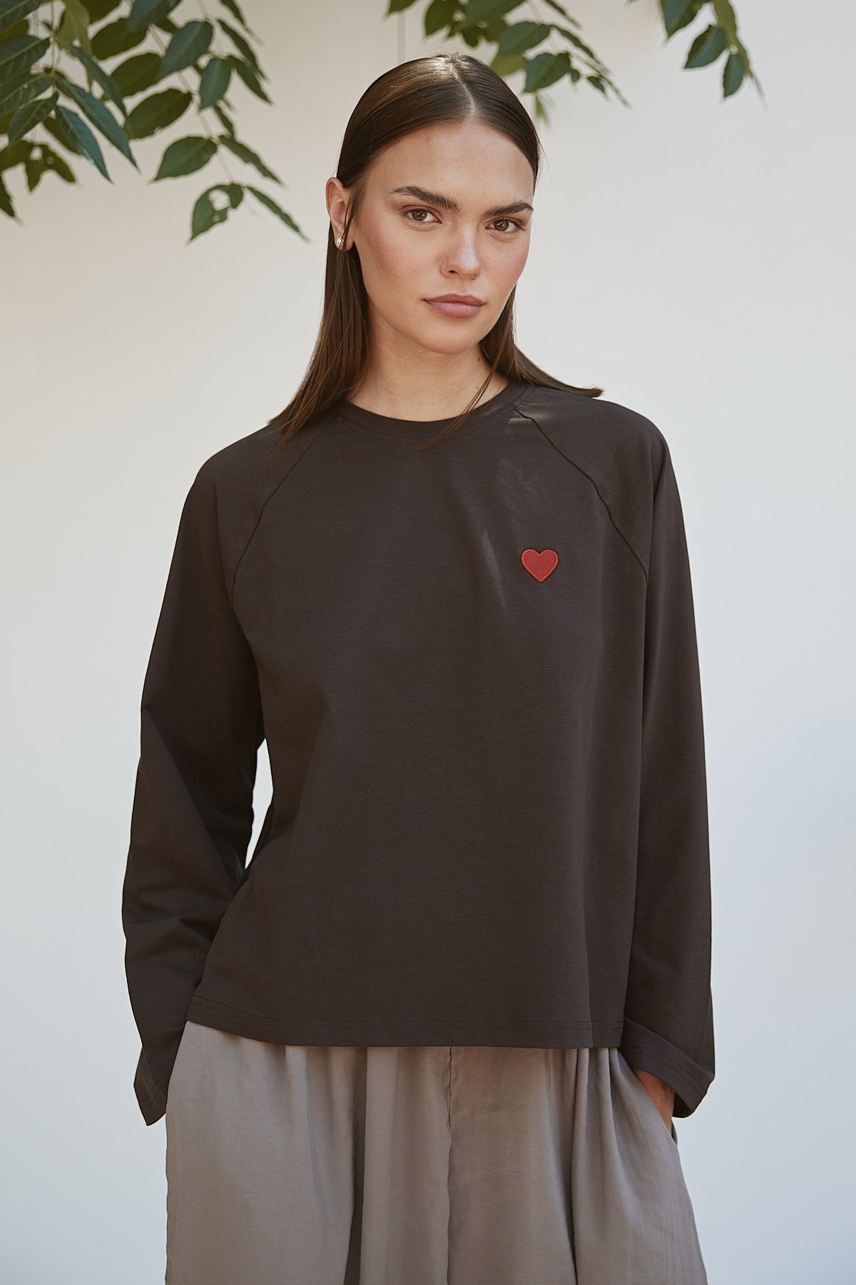 Şal Detaylı Sweatshirt