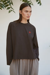 Şal Detaylı Sweatshirt