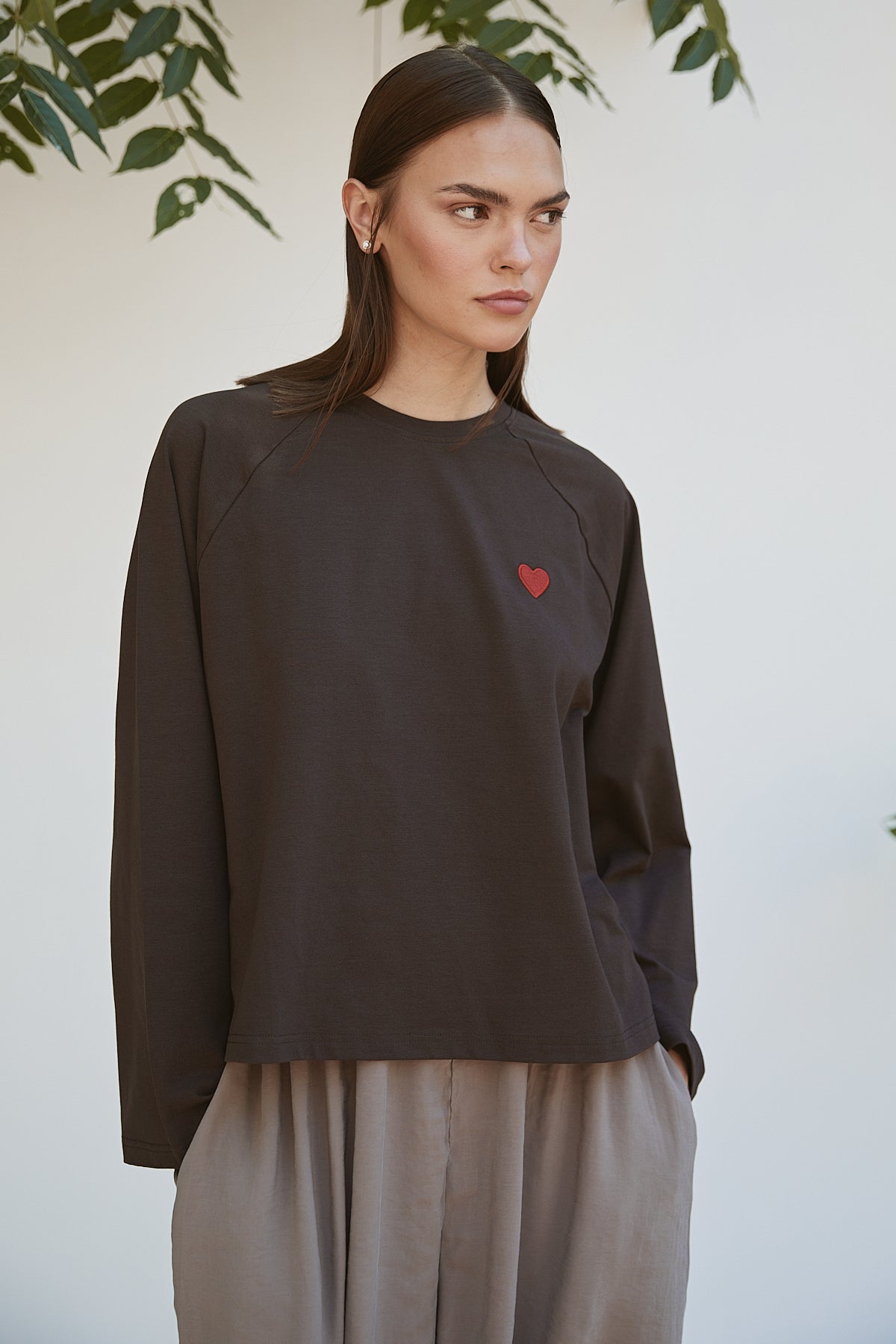 Şal Detaylı Sweatshirt