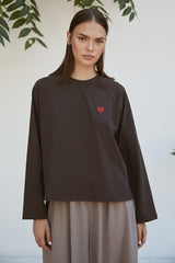 Şal Detaylı Sweatshirt