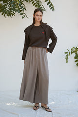 Şal Detaylı Sweatshirt