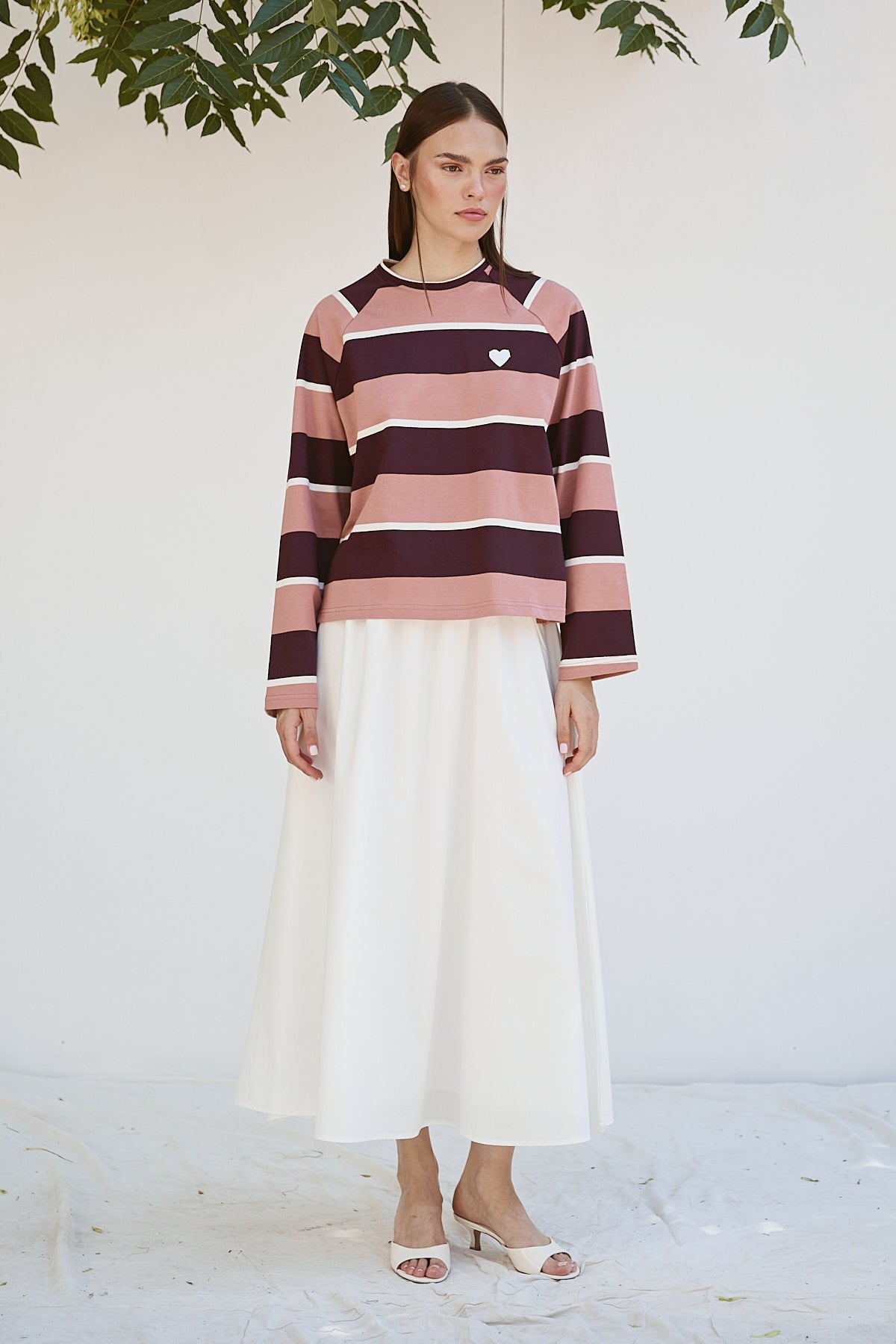 Şal Detaylı Sweatshirt