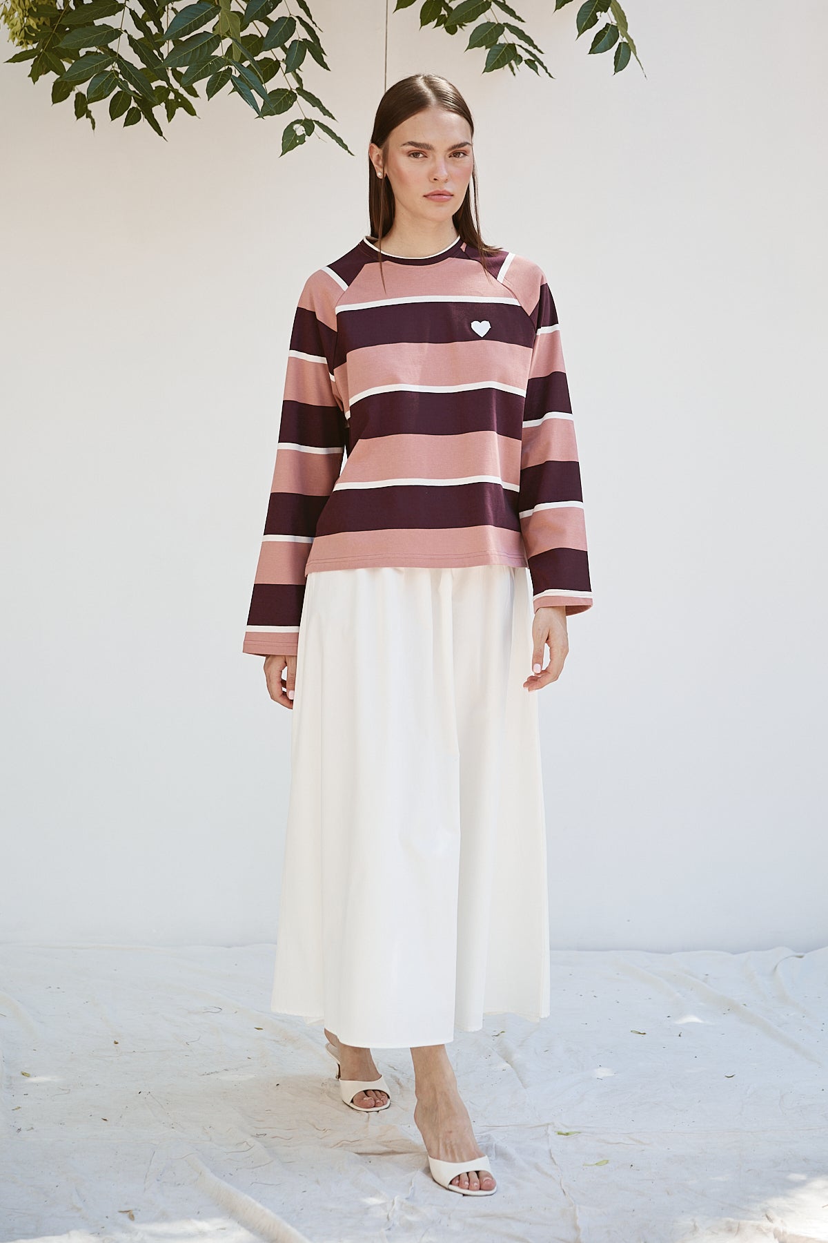 Şal Detaylı Sweatshirt