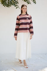 Şal Detaylı Sweatshirt