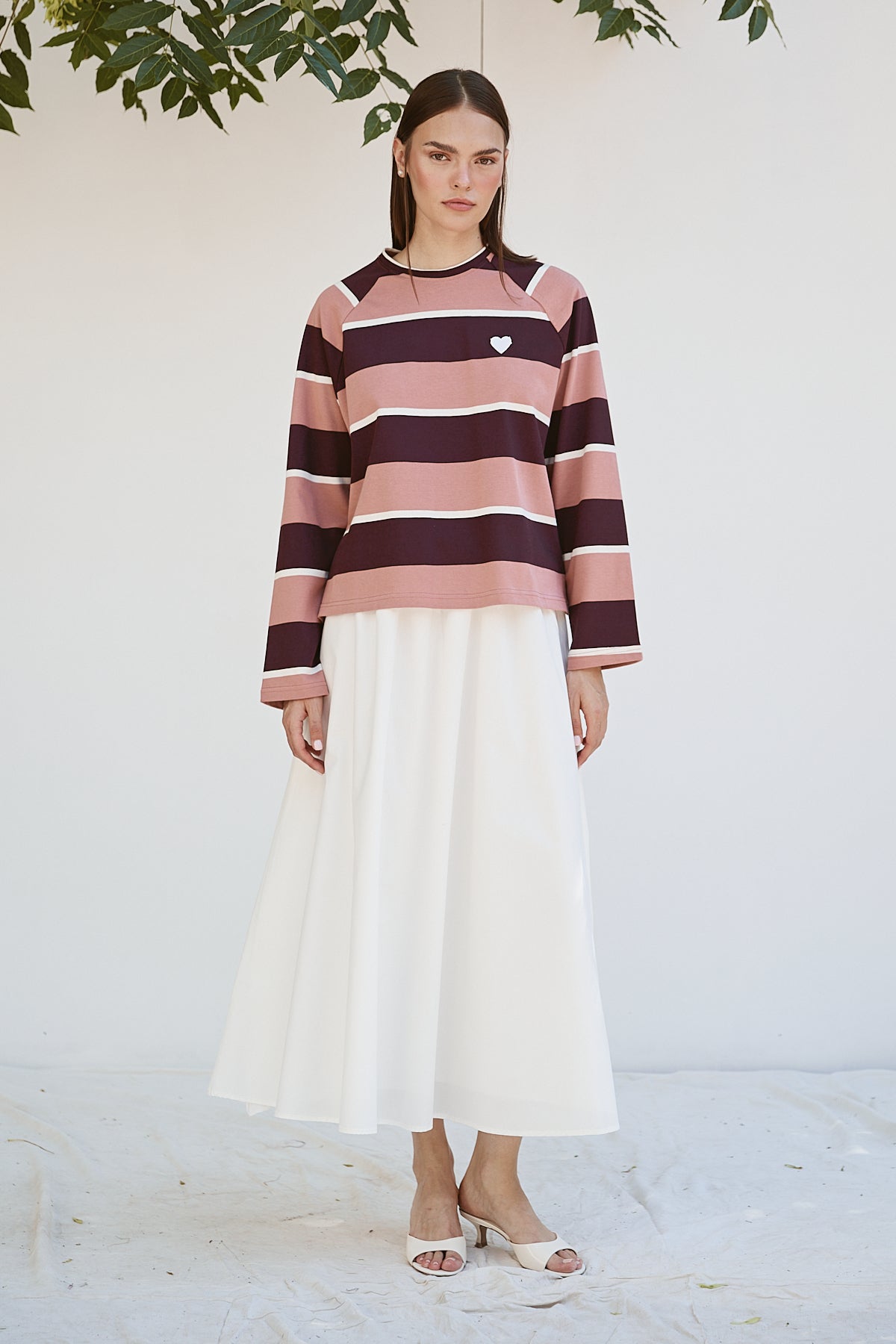 Şal Detaylı Sweatshirt