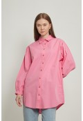 Kemerli Oversize Gömlek Pembe