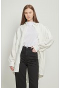 Keten Oversize Gömlek Beyaz