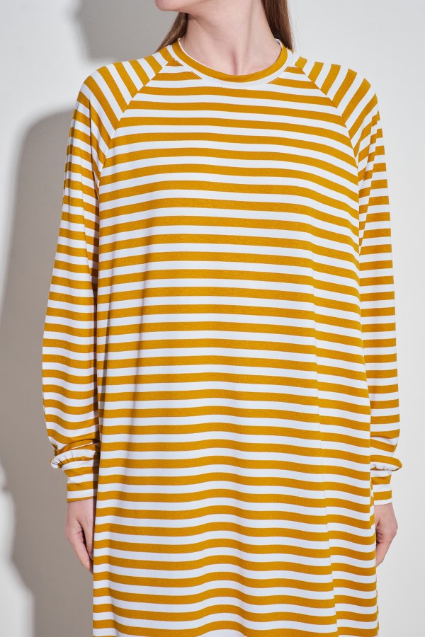 Çizgili Yellow Kalın 100