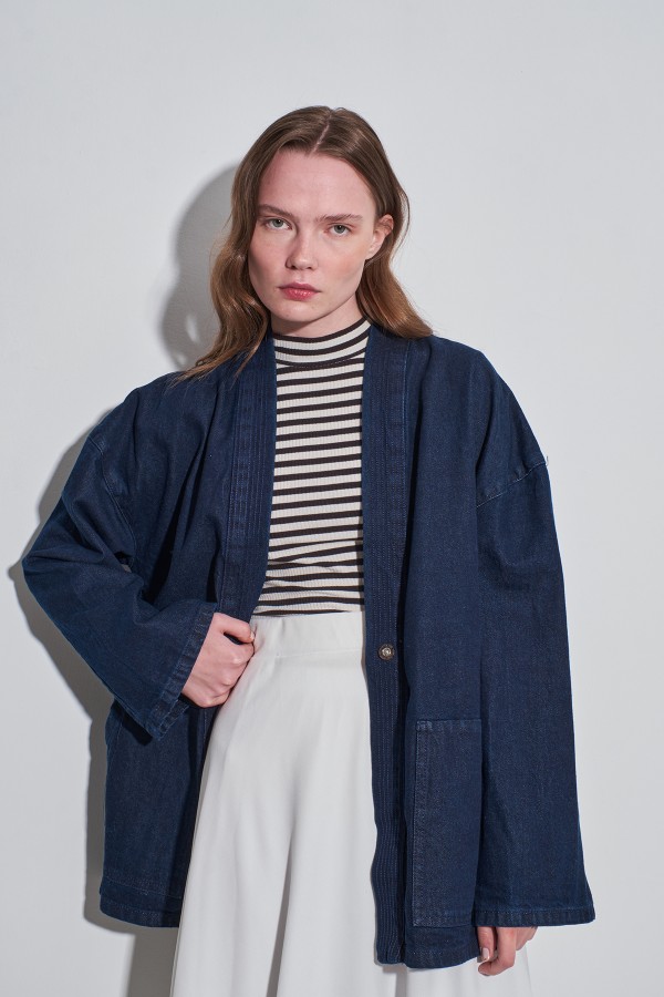 Kot Kimono Mavi