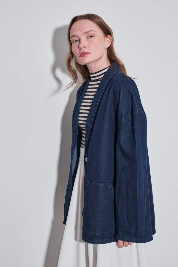 Kot Kimono Mavi