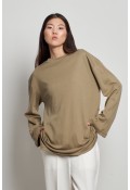 Pamuklu Basic Sweatshirt Çağla