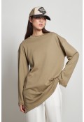 Pamuklu Basic Sweatshirt Çağla