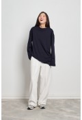 Pamuklu Basic Sweatshirt Lacivert