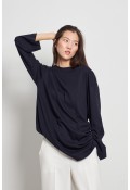 Pamuklu Basic Sweatshirt Lacivert