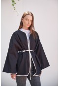 Vio Kemerli Kimono Siyah