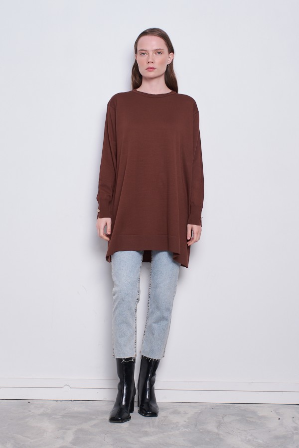 Merserize Tunik Kahve