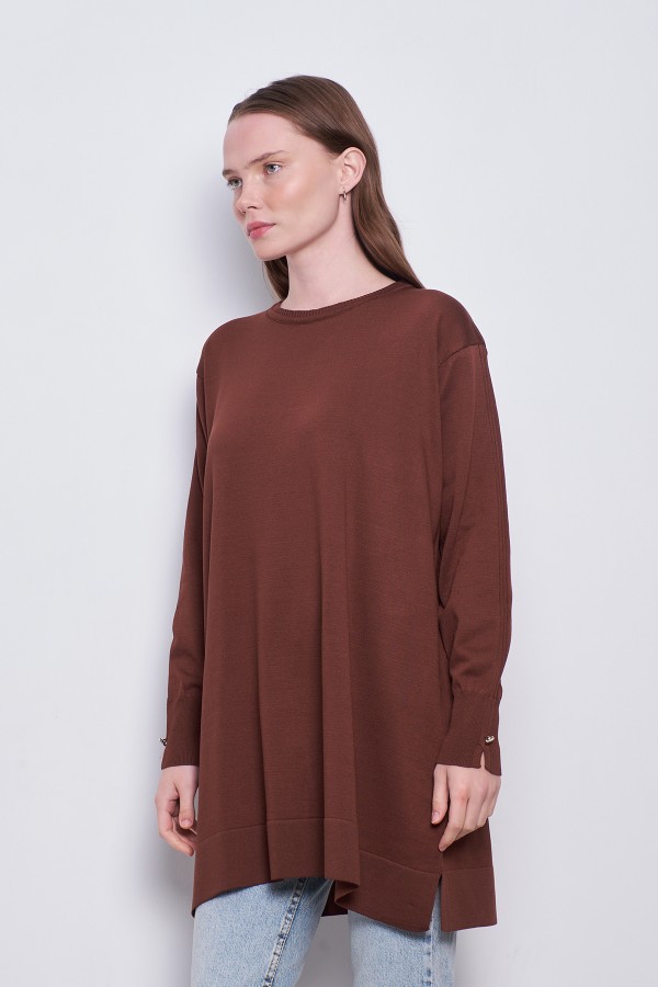 Merserize Tunik Kahve