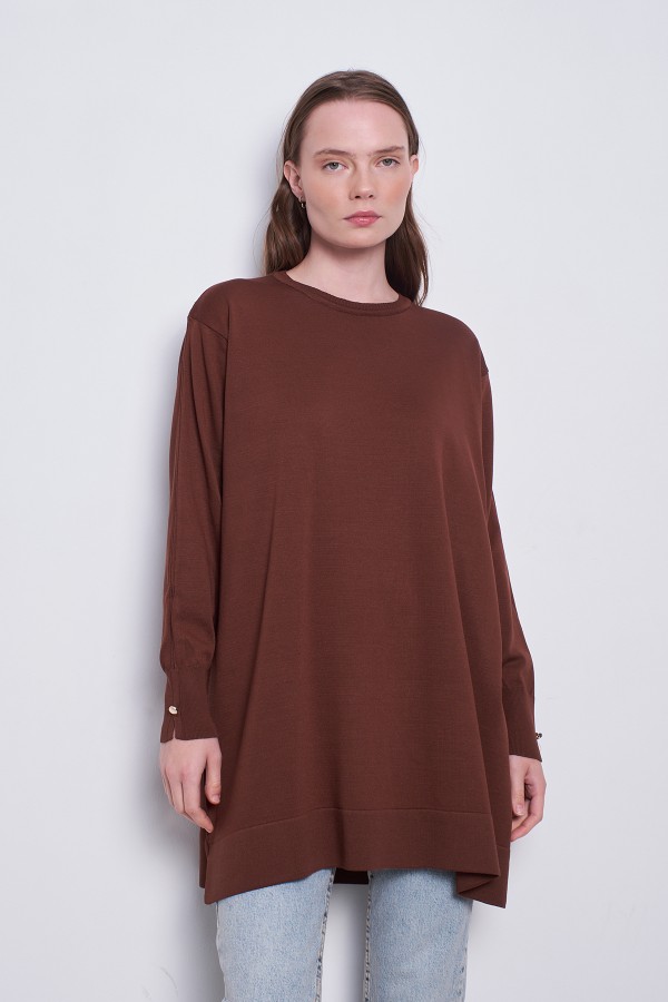 Merserize Tunik Kahve