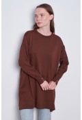 Merserize Tunik Kahve