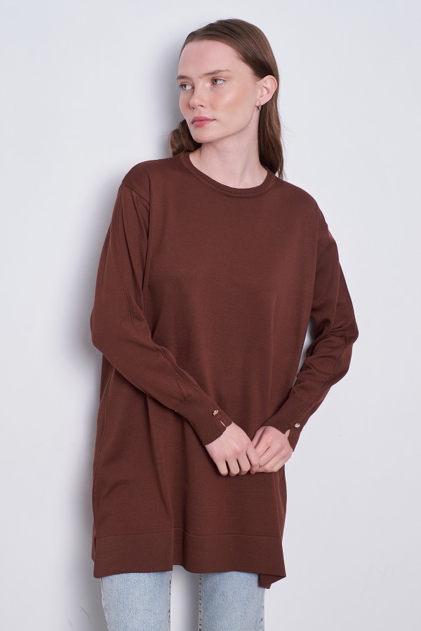 Merserize Tunik Kahve