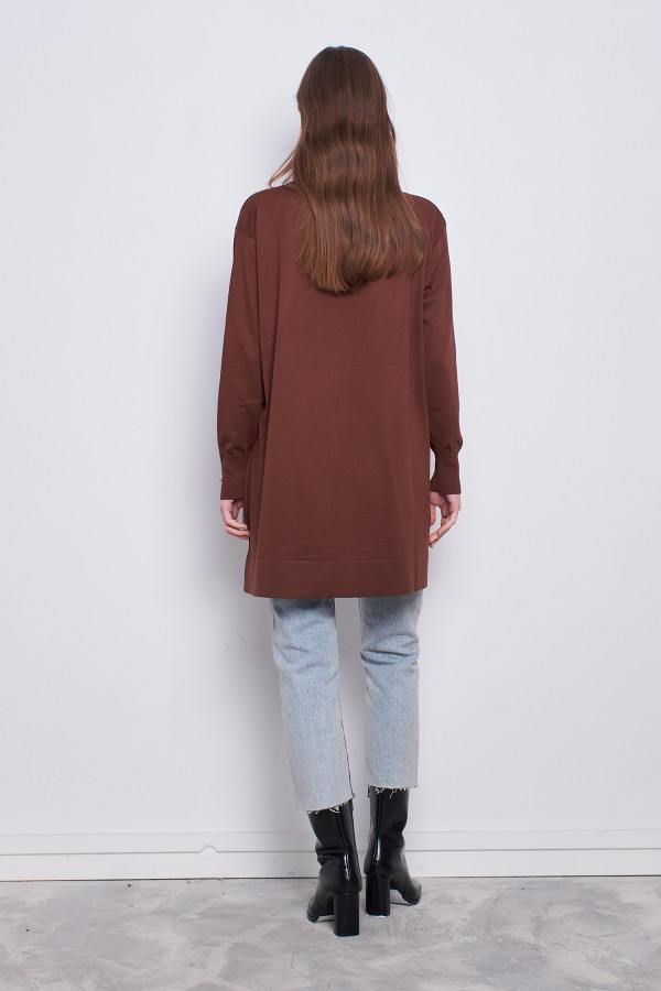Merserize Tunik Kahve