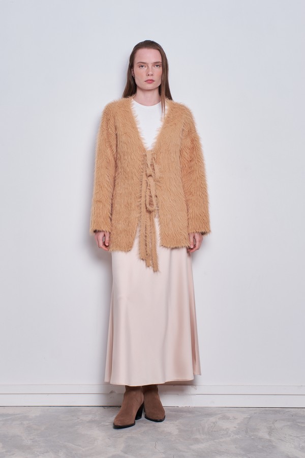 Angora Kimono Camel