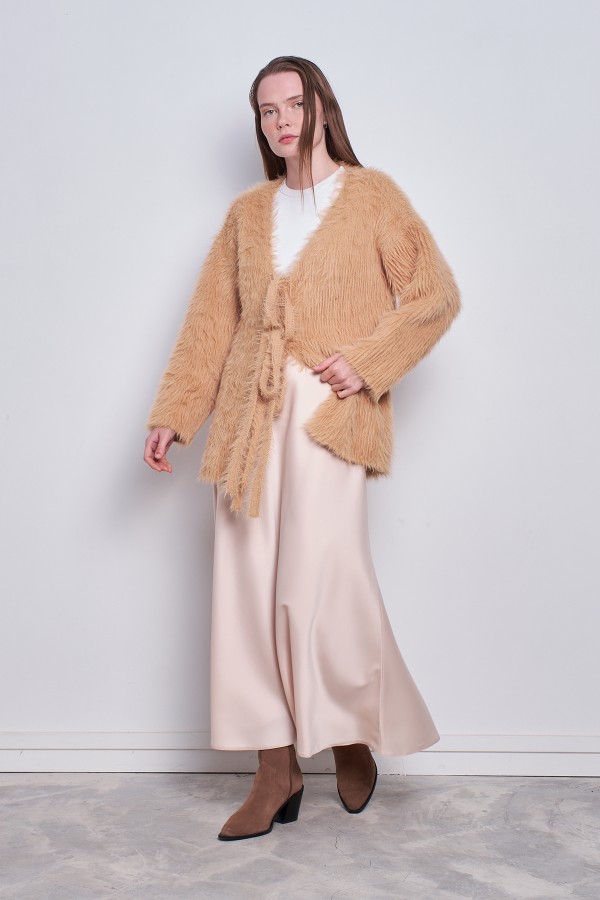 Angora Kimono Camel